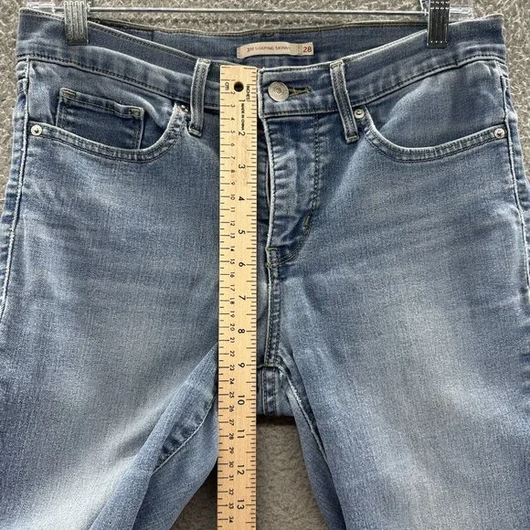 Levi's Women's Skinny Jeans - Light Blue - Picture 11 of 16